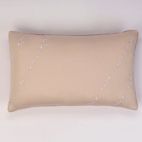 Almofada Decorativa Natu Arbo 100% Algodão Cetim 300 fios - Cor Fendi
