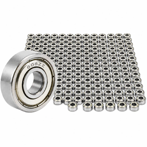 Kit 100 Rolamentos 606 ZZ Medidas 6x17x6