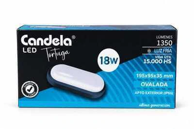 TORTUGA OVALADA 18W NEGRA - CANDELA