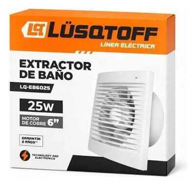 EXTRACTOR DE BAÑO 6" 25W - LUSQTOFF