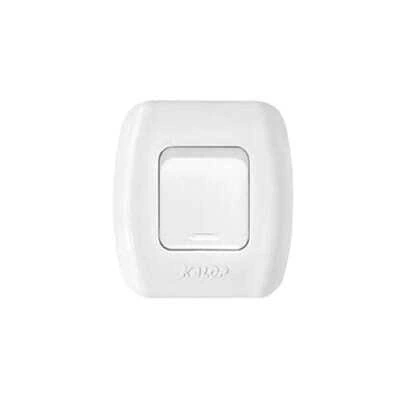 CONJUNTO TEKNA INTERRUPTOR 1 PUNTO BLANCO - KALOP