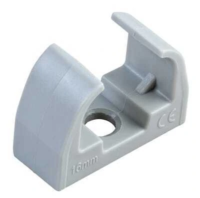 SUJETA CAÑO PLASTICO TIPO U 20MM DE PLASTICO