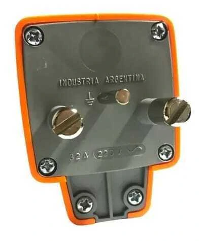 FICHA MACHO INDUSTRIAL BIPOLAR 32A CON NEUTRO - MIG