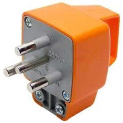 FICHA MACHO INDUSTRIAL TRIPOLAR 32A CON NEUTRO - MIG