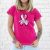 TSHIRT FEMININA ALGODÃO OUTUBRO ROSA LAÇO