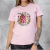 TSHIRT FEMININA ALGODÃO OUTUBRO ROSA MÃOS