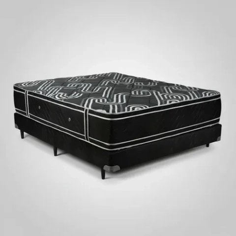 Sommier y Colchon Deseo resortes insignia 140 cm