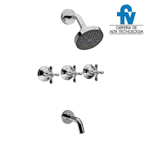 Grifería FV para Ducha de embutir con transferencia Newport 103/B2P