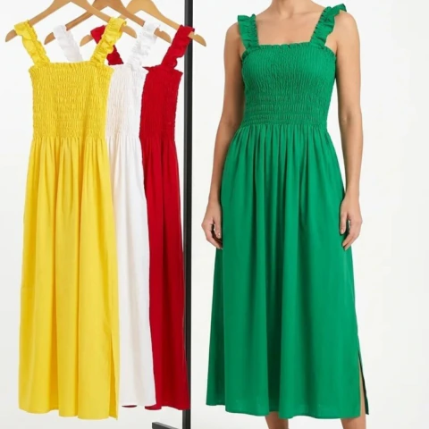 VESTIDO LASTEX LA MODAS KIT C/12 PÇS TAM: M e G ref:18/00 COD: 0021600