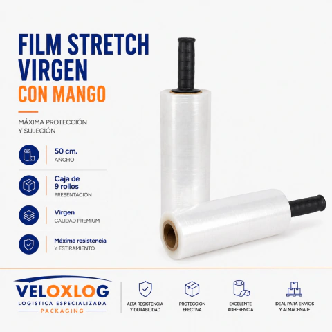 Film Stretch Virgen con mango