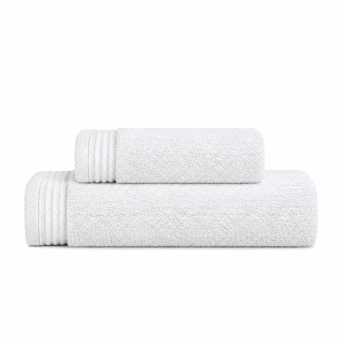 Kit Toalhas Imperial - Branco - Banho e Rosto 100% Algodão