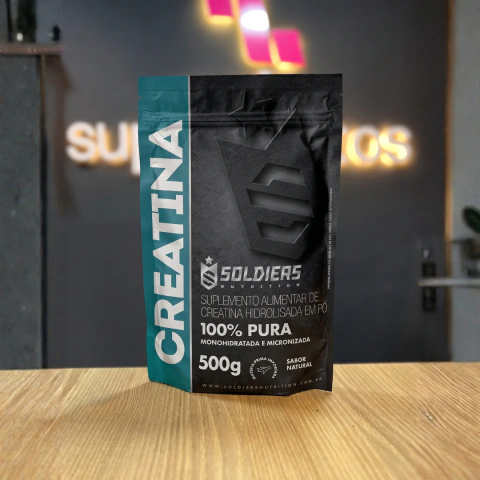 CREATINA (REFIL 500G) - SABOR NATURAL - SOLDIERS NUTRITION