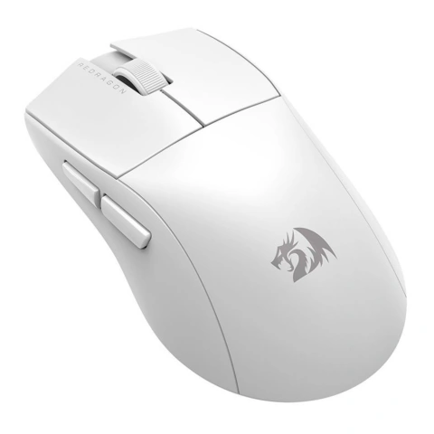 Mouse Gamer Redragon King Pro Branco M916W-PRO-1K Wireless Bluetooth 26.000 DPI