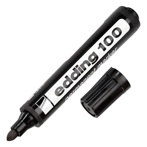 Marcador Edding E100 permanente negro