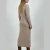 Vestido de lana cuello redondo - tienda en línea