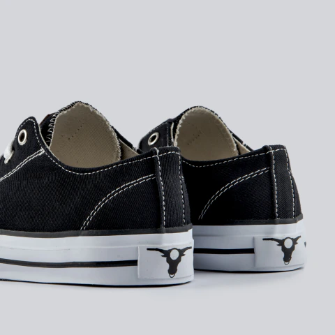 Zapatillas de Lona - LEDERSTON (Negra - Base blanca)