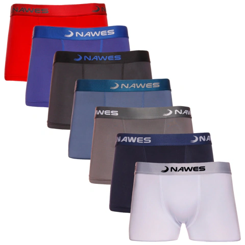 CUECA BOXER LISA EM MICROFIBRA NAWES
