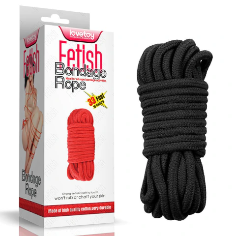 CORDA DE FETICHE DE 10 METROS - FETISH BONDAGE ROPE - LOVETOY