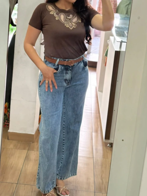 Calça Wide Leg