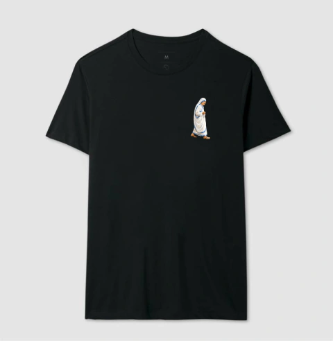 Madre Tereza de Calcutá - Aquarela minimalista