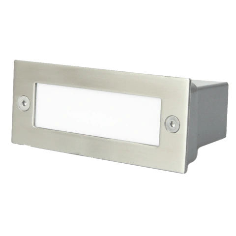 Empotrado stair de cortesia a muro acero inox ip54 3000k