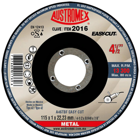 Disco de corte super preciso para metal Austromex