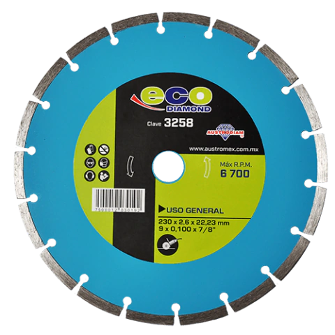 Disco de corte segmentado para materiales de construccion Austromex