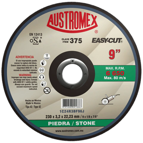 Disco para corte de piedra de 9'' easy-cut