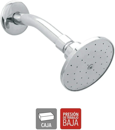Regadera con brazo y chapeton 4504b Dica