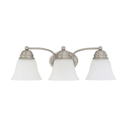 Tocador empire 3 luces 21'' satco niquel cepillado