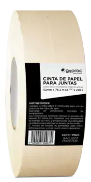 GYPROC Cinta de papel para juntas de 5 cm x 76.2 m