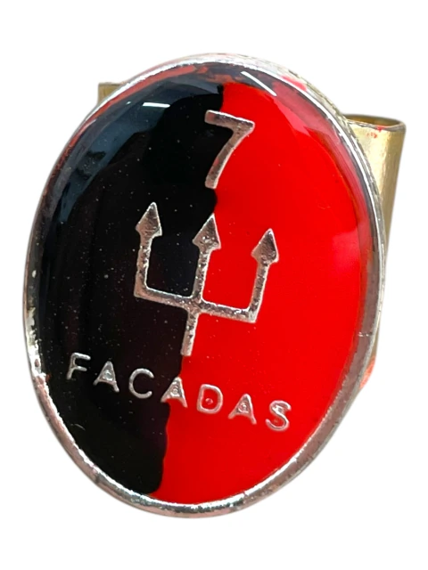 Anel Ajustável Exu 7 Facadas Preto e Vermelho