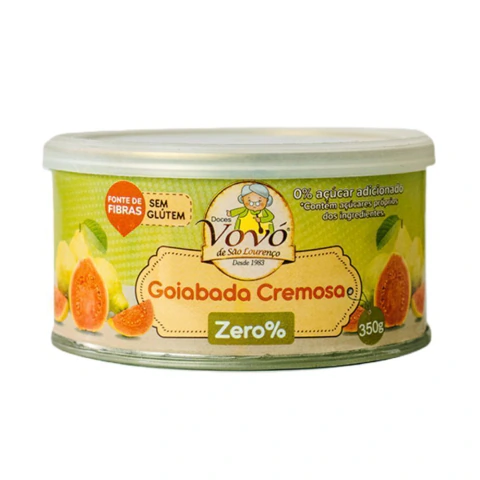 Goiabada Cremosa Lata Zero Açúcar 350gr - Doces da Vovó