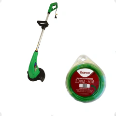 Kit Aparador de Grama 2000W VA2000 + Fio Nylon 2,0mm 50m