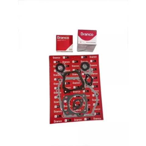 Kit Juntas P/ Motor 6,5cv - Pistão E Anel Std 68mm Completo