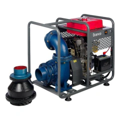 Motobomba À Diesel 6'' 13,0cv Partida Elétrica Bd720e Branco