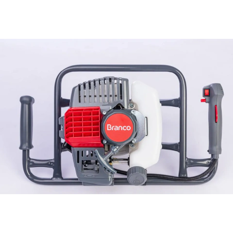 Perfurador De Solo Gasolina 52cc Com Ou Sem Broca Branco