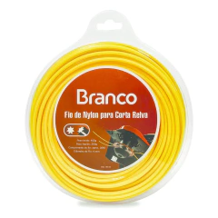 Fio De Nylon 30m X 4mm Para Corta Relva Branco