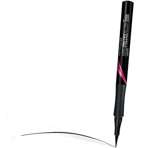 Delineador Líquido Maybelline Hyper Precise All Day Matte Color Negro Efecto Mate