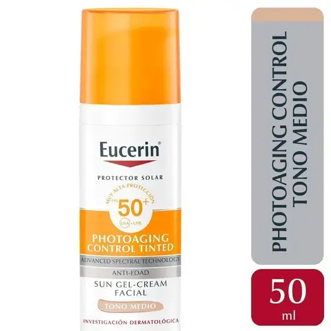 Eucerin sun photoaging control tinted tono medio FPS 50+ X50ml