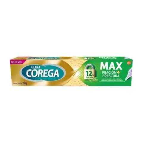 Ultra Corega Max Fijacion Y Frescura Menta 70g