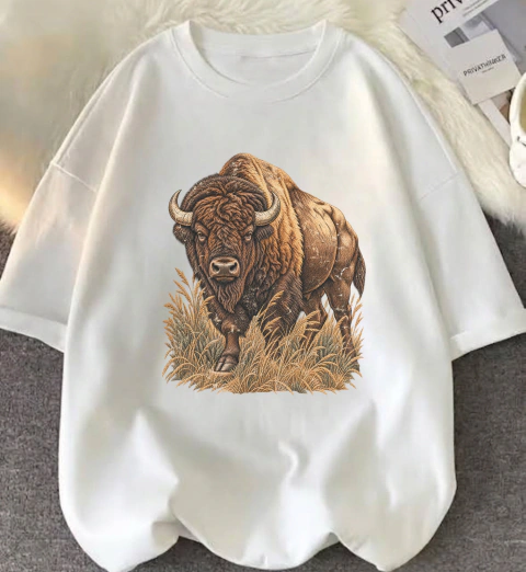 Remera Oversize Unisex Bisonte Salvaje
