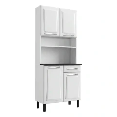 Armário Compacto Itatiaia Pratika 80cm 4 Portas 1 Gaveta