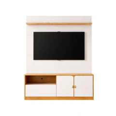 Estante Home ValdeMóveis Monza 2 Portas 1 Gaveta Tvs Até 55"