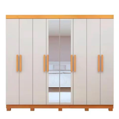 Guarda-Roupa Lopas Andara Soft Com Espelho 8 Portas 4 Gavetas