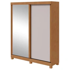 Guarda-Roupa Lopas Zeine Com Espelho 2 Portas 2 Gavetas