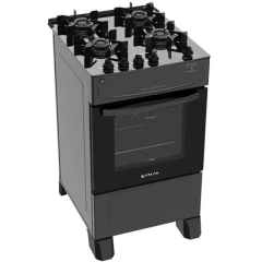 Fogão Atlas Mônaco Top Glass 4 Bocas Acendimento Automático