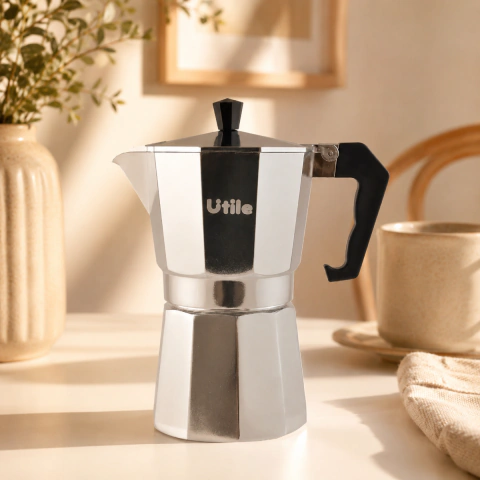 Cafetera italiana clásica de aluminio Moka Utile 600 ml
