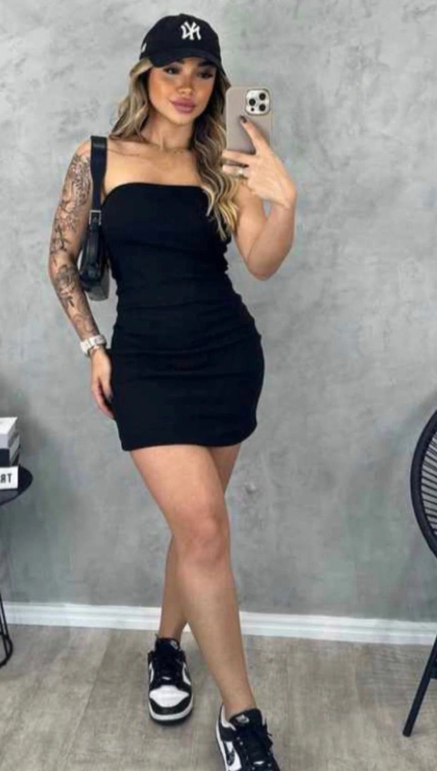 Vestido tubinho malha crepe Tomara que caia SEM TROCA