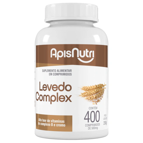 Levedo Complex 500mg 400 comprimidos Apisnutri
